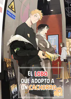 El lobo que adoptó a un cachorro